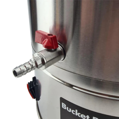 35L SS Bucket Buddy with Heating - Integrated 36 Watt Element 220-240V AC