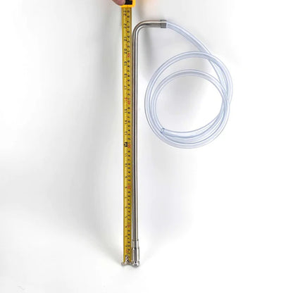 57cm Stainless Siphon with 1.5m Heavy Duty Silicone Tube (10mm ID)