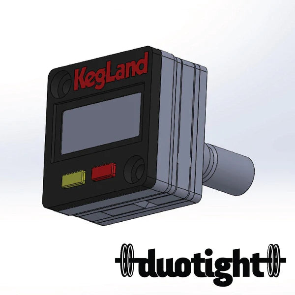 8mm (5/16) Male duotight x Mini Digital Gauge 27mm x 27mm x 8mm - 0-100psi