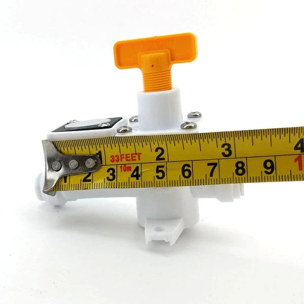 8mm duotight - Inline Regulator with integrated gauge (white) 0-60psi