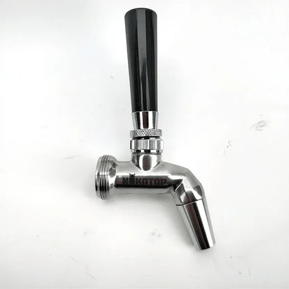 Black Plastic Draft Tap Handle - Long Slender Type