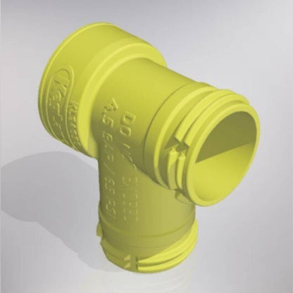 Tee piece connector for PET bottles and carbonation caps