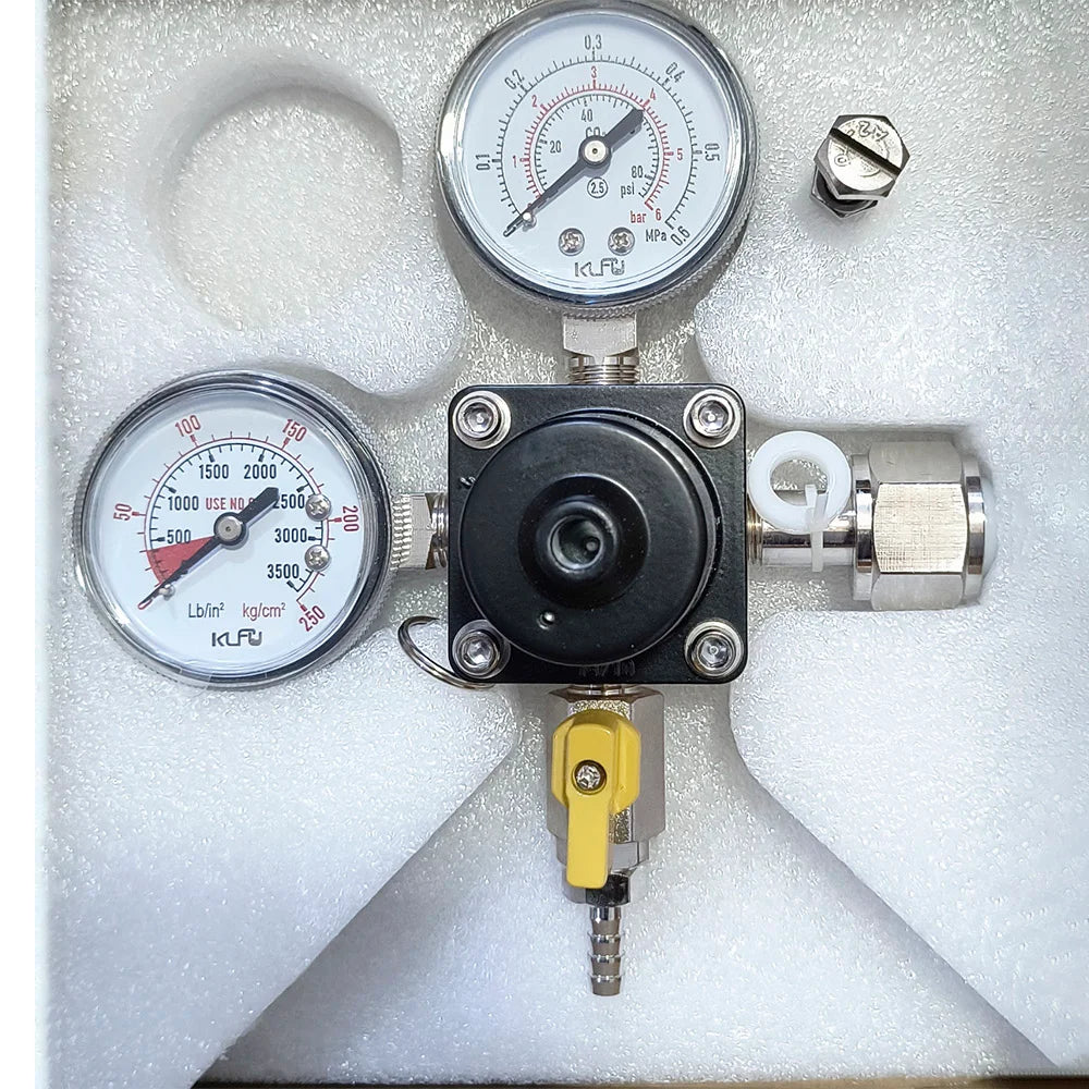 Co2 Regulator Dual Gauge