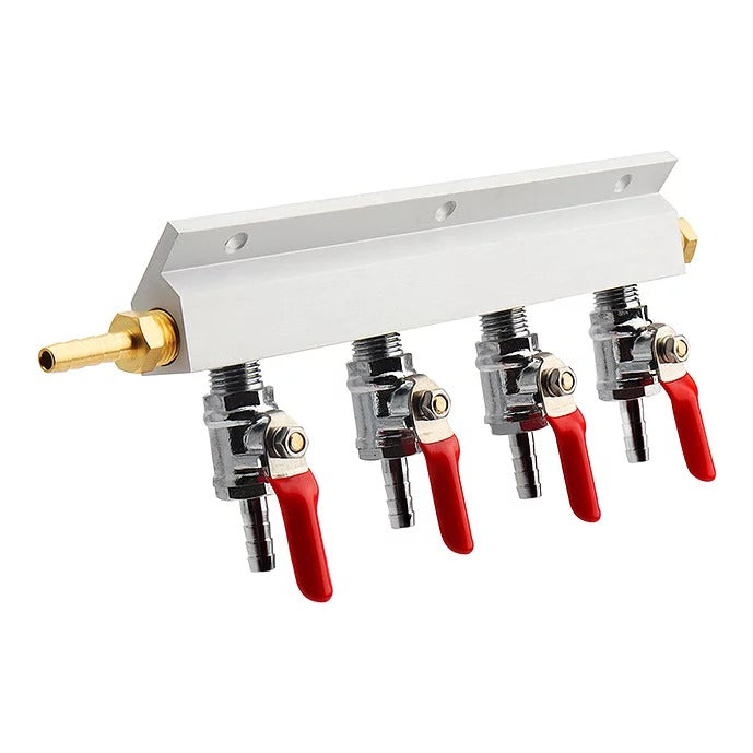 4 Way co2 Distributor - Manifold