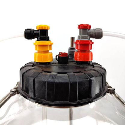 duotight 8mm (5/16") x Ball Lock Disconnect (Black + Yellow/Liquid)