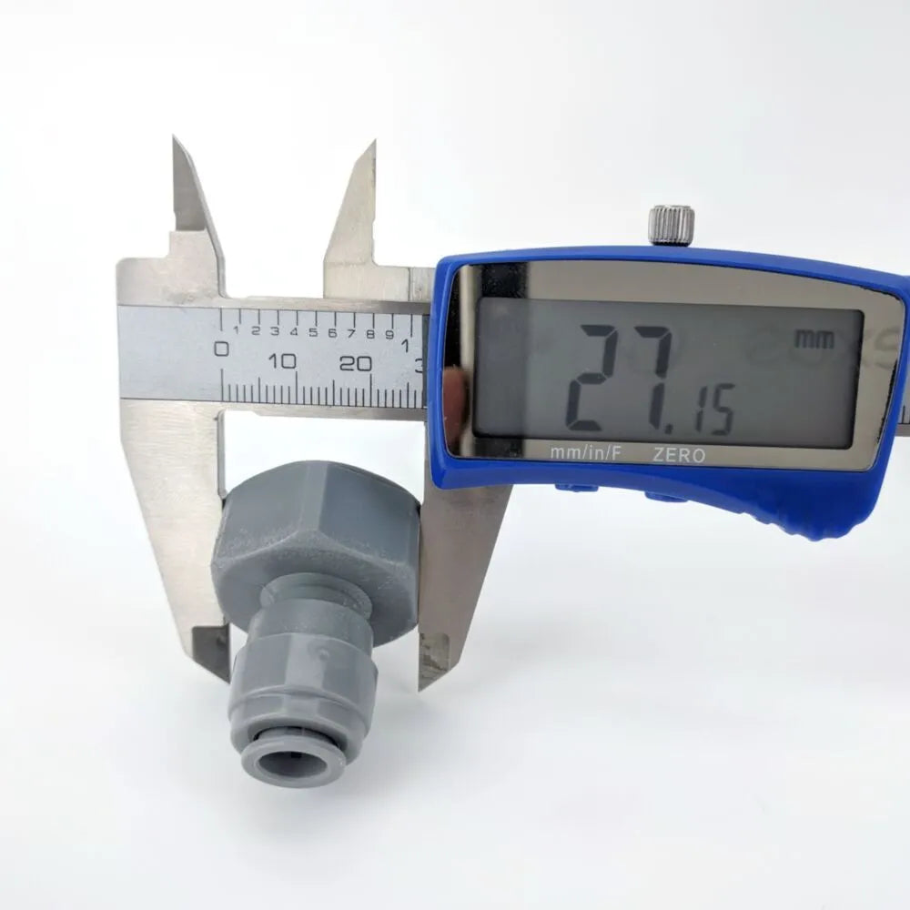 duotight 8mm (5/16") Push In Fitting to 5/8" BSP thread to keg coupler or tap shank