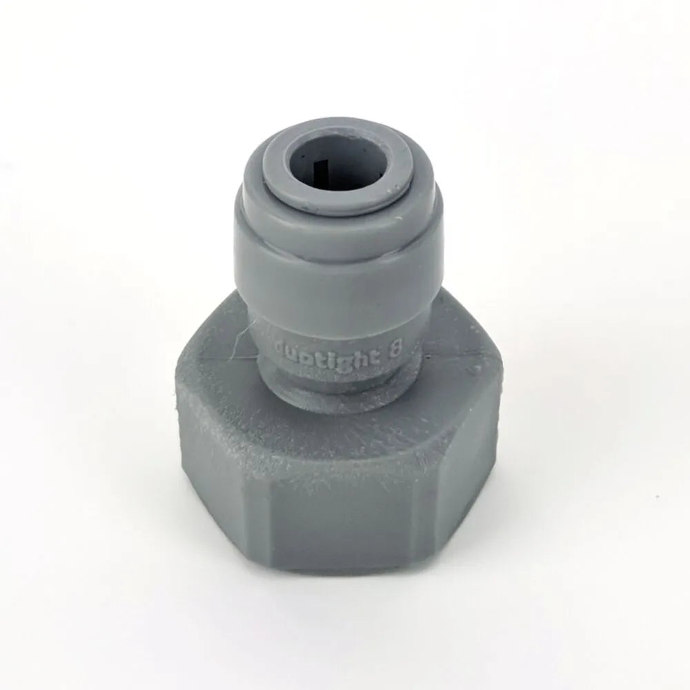 duotight 8mm (5/16") Push In Fitting to 5/8" BSP thread to keg coupler or tap shank