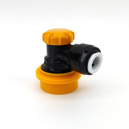duotight 8mm (5/16") x Ball Lock Disconnect (Black + Yellow/Liquid)