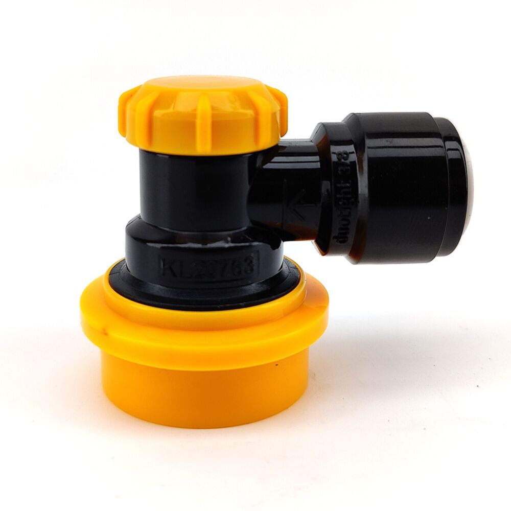 duotight 9.5mm (3/8") x Ball Lock Disconnect - (Black + Yellow Liquid)