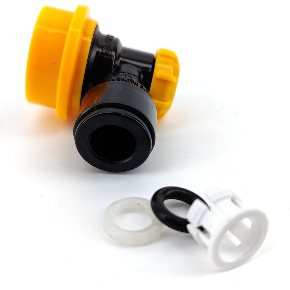 duotight 9.5mm (3/8") x Ball Lock Disconnect - (Black + Yellow Liquid)