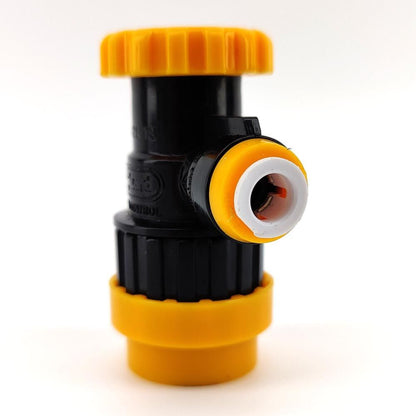 duotight 8mm x Flow Control Ball Lock Disconnect (Liquid Black + Yellow) (POK)