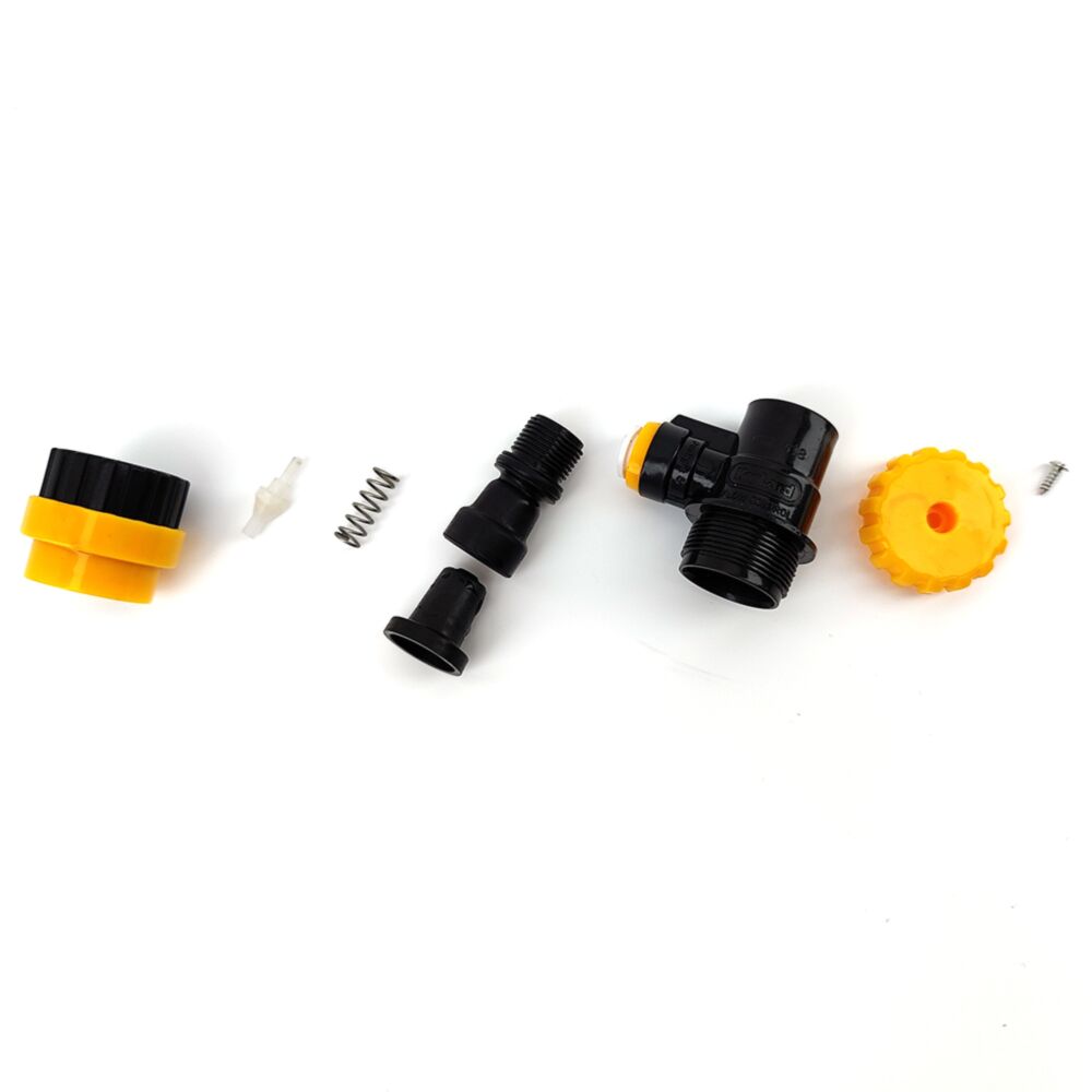 duotight 8mm x Flow Control Ball Lock Disconnect (Liquid Black + Yellow) (POK)