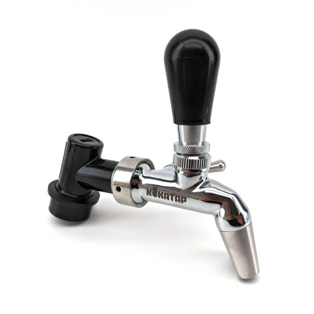 Ball Lock Disconnect (Black/Liquid) - with Integrated Tap Shank and Collar