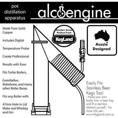 Gen 2 - AlcoEngine Pot Still Distilling Distillation Aparatus