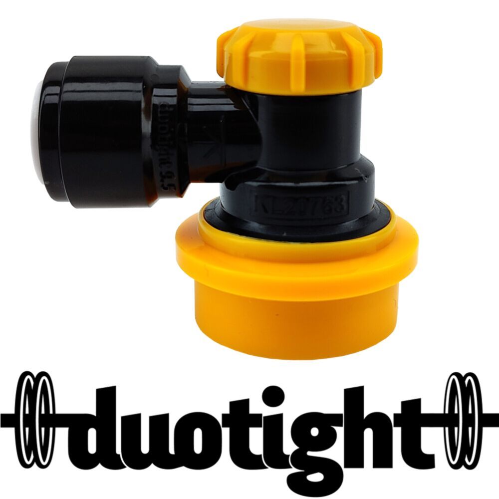 duotight 9.5mm (3/8″) x Ball Lock Disconnect – (Black + Yellow Liquid)